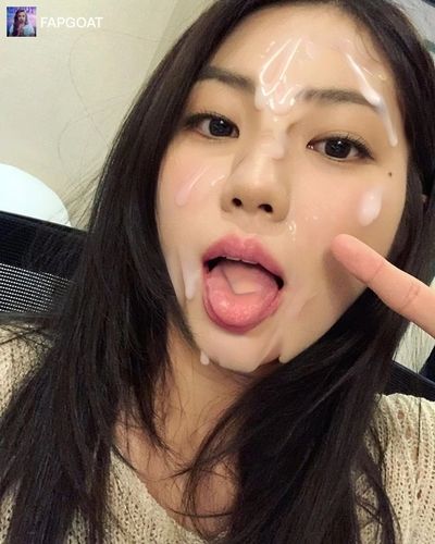 Eunbin - cum on face