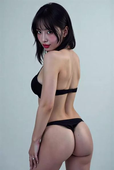 Momo - Pulls panties down
