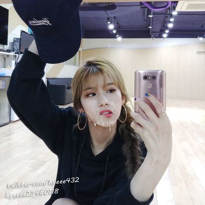 Sana - cum on face
